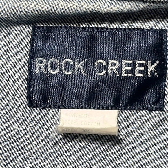 ROCK CREEK VINTAGE EMBROIDERED WOMENS DENIM JACKET, SIZE 3X - Picture 7 of 11